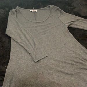 Smokey grey mid length dress